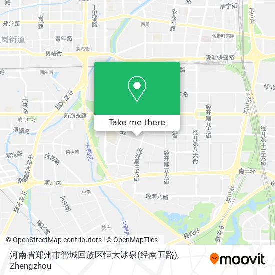 河南省郑州市管城回族区恒大冰泉(经南五路) map