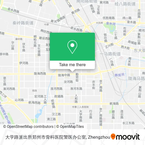 大学路派出所郑州市骨科医院警医办公室 map