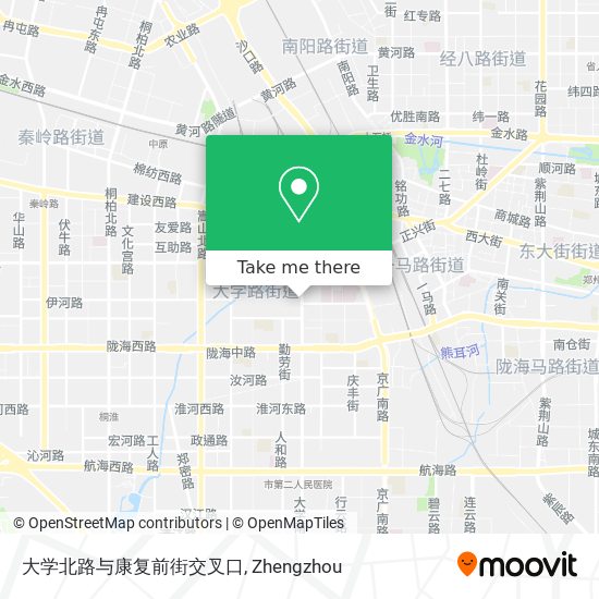 大学北路与康复前街交叉口 map
