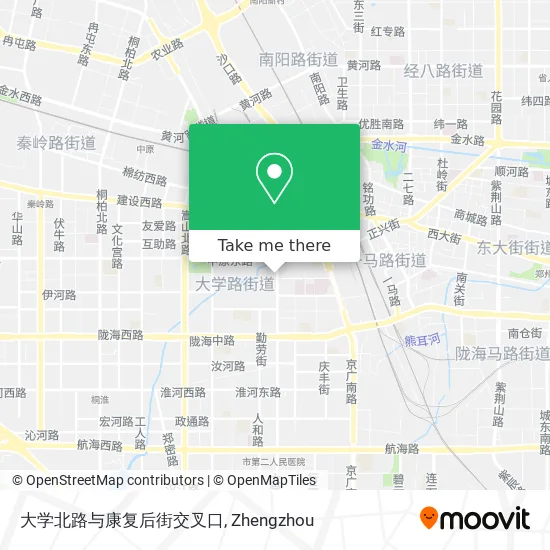 大学北路与康复后街交叉口 map