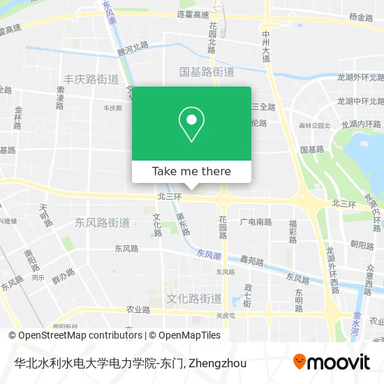 华北水利水电大学电力学院-东门 map