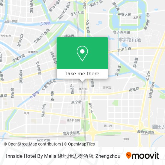 Innside Hotel By Melia 綠地怡思得酒店 map