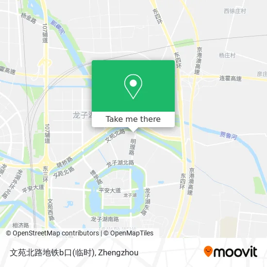 文苑北路地铁b口(临时) map
