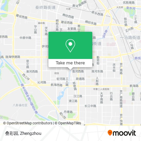叠彩园 map