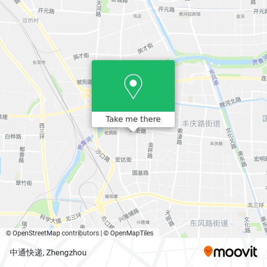 中通快递 map