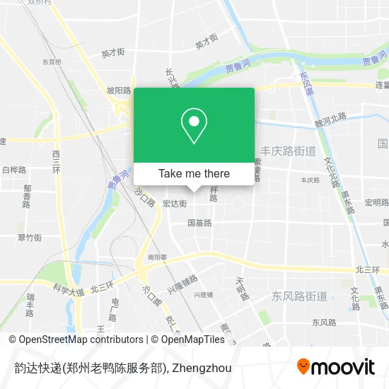 韵达快递(郑州老鸭陈服务部) map