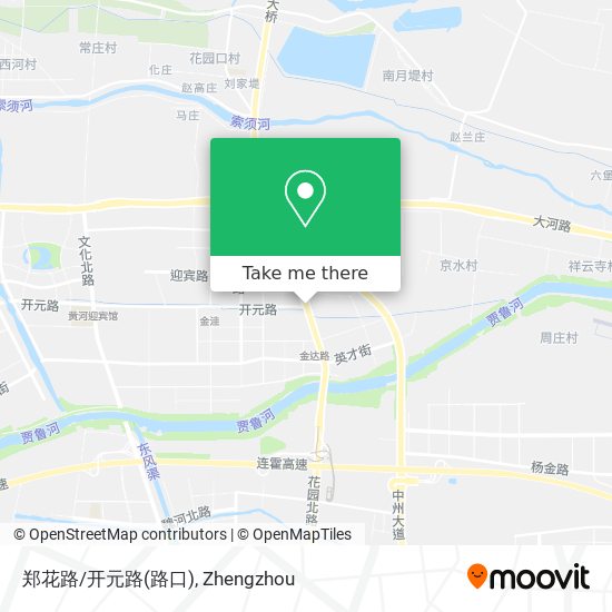 郑花路/开元路(路口) map
