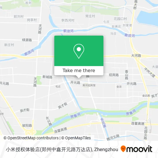 小米授权体验店(郑州中鑫开元路万达店) map