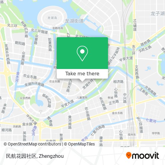 民航花园社区 map