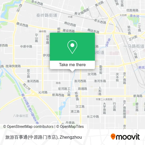 旅游百事通(中原路门市店) map