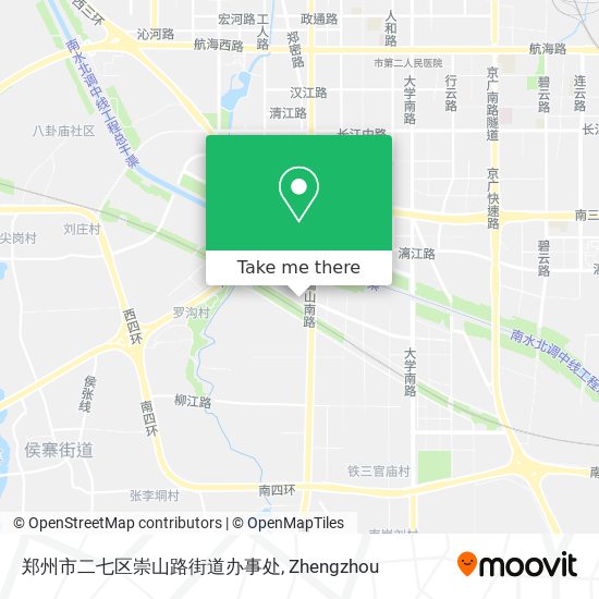 郑州市二七区崇山路街道办事处 map