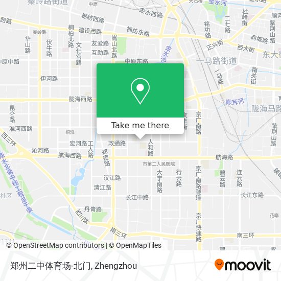 郑州二中体育场-北门 map