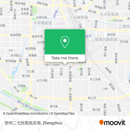 郑州二七区凯悦宾馆 map