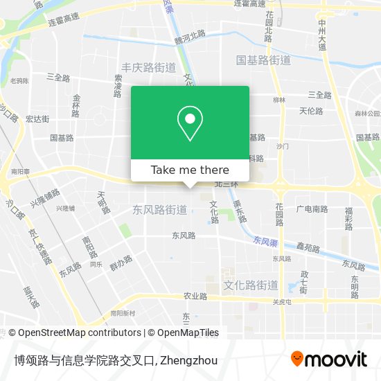 博颂路与信息学院路交叉口 map