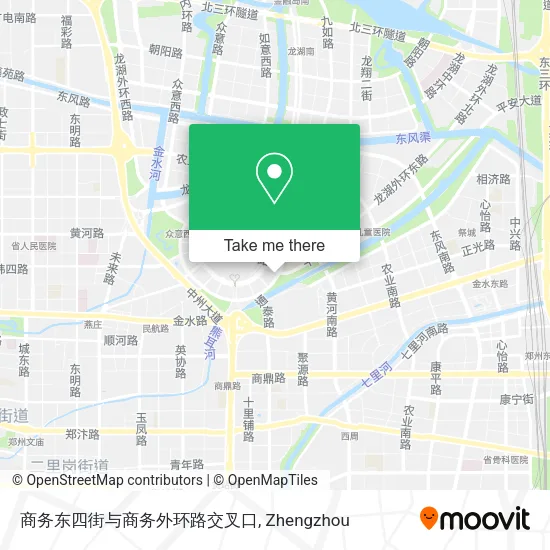 商务东四街与商务外环路交叉口 map