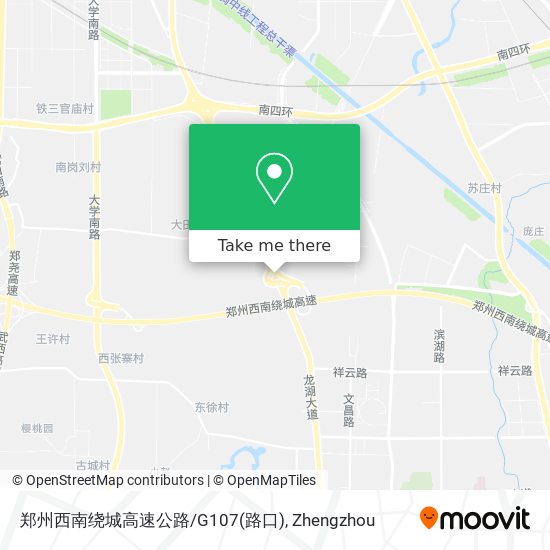 郑州西南绕城高速公路/G107(路口) map