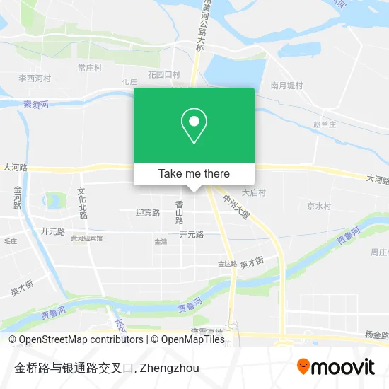 金桥路与银通路交叉口 map