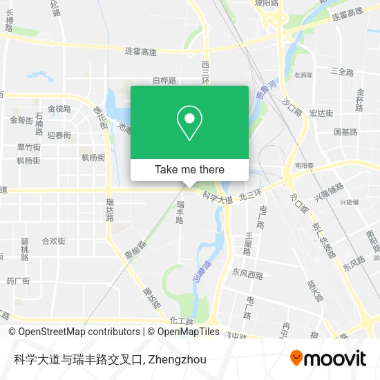 科学大道与瑞丰路交叉口 map