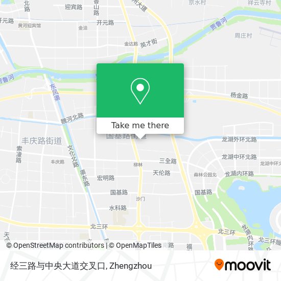经三路与中央大道交叉口 map
