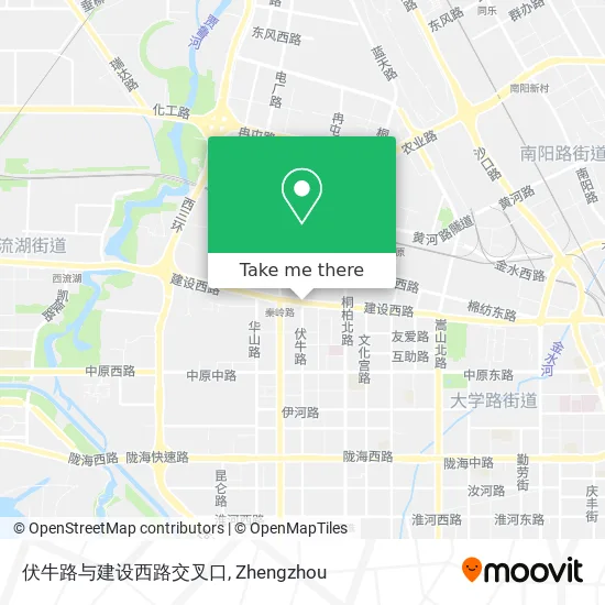 伏牛路与建设西路交叉口 map