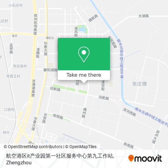 航空港区it产业园第一社区服务中心第九工作站 map
