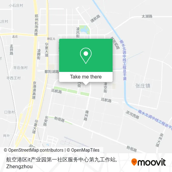 航空港区it产业园第一社区服务中心第九工作站 map
