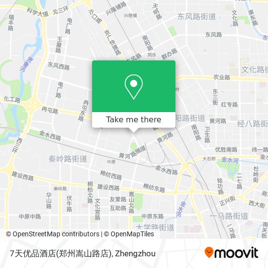7天优品酒店(郑州嵩山路店) map