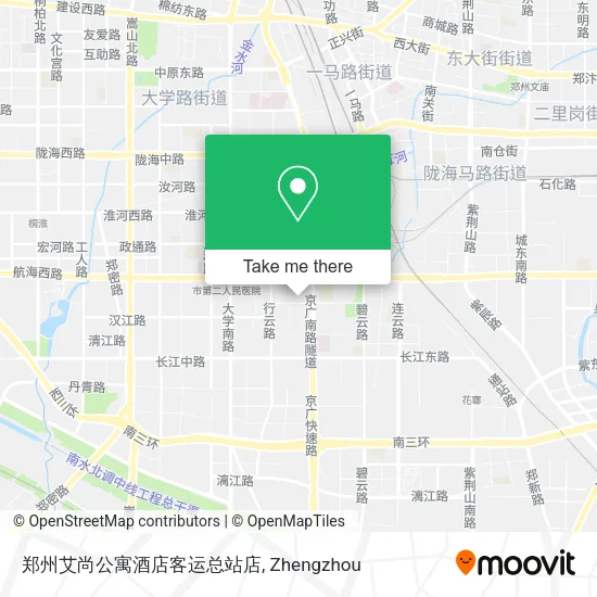 郑州艾尚公寓酒店客运总站店 map