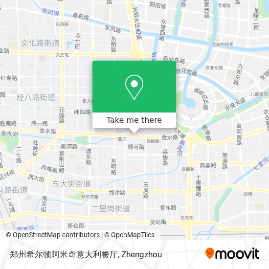郑州希尔顿阿米奇意大利餐厅 map