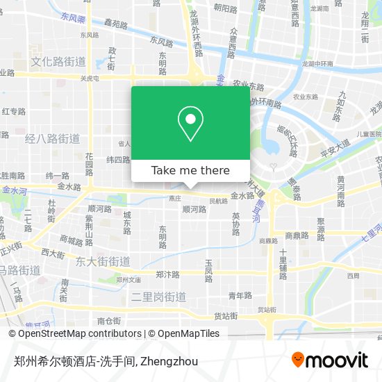 郑州希尔顿酒店-洗手间 map