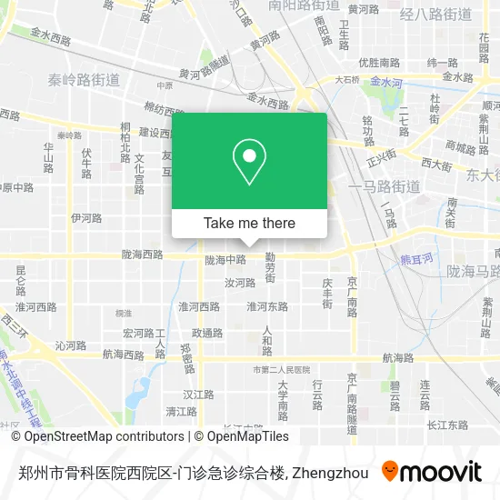 郑州市骨科医院西院区-门诊急诊综合楼 map