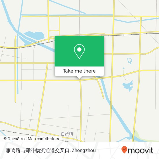 雁鸣路与郑汴物流通道交叉口 map