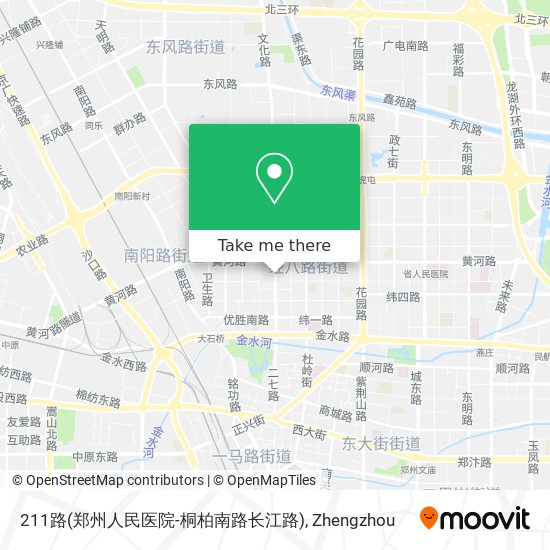 211路(郑州人民医院-桐柏南路长江路) map