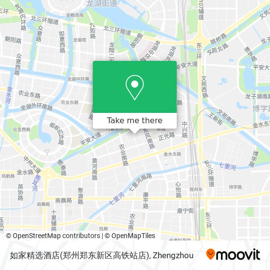 如家精选酒店(郑州郑东新区高铁站店) map