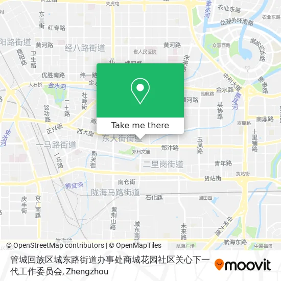 管城回族区城东路街道办事处商城花园社区关心下一代工作委员会 map