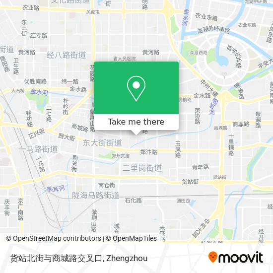 货站北街与商城路交叉口 map