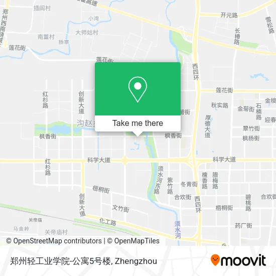 郑州轻工业学院-公寓5号楼 map