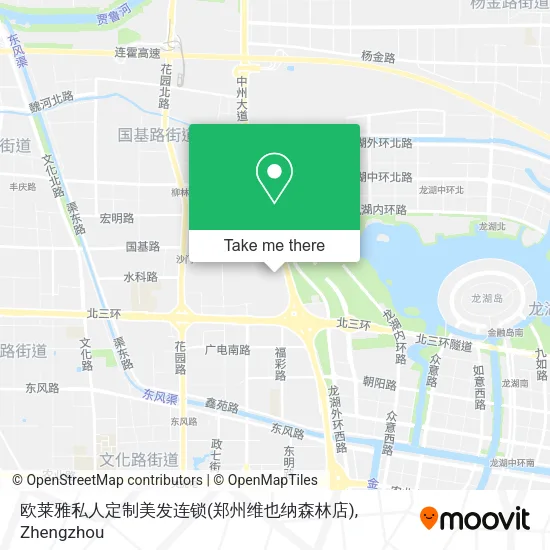 欧莱雅私人定制美发连锁(郑州维也纳森林店) map