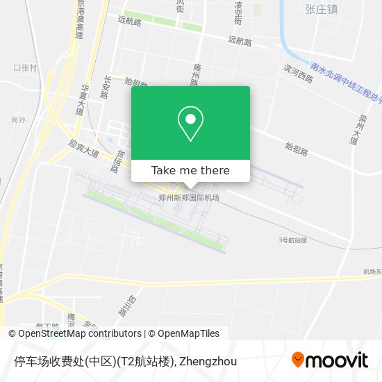 停车场收费处(中区)(T2航站楼) map