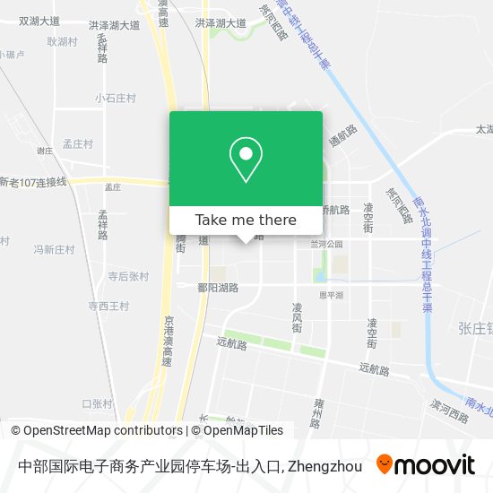 中部国际电子商务产业园停车场-出入口 map