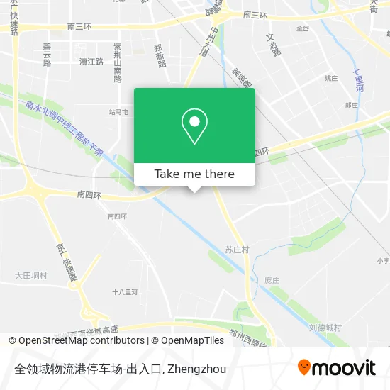 全领域物流港停车场-出入口 map