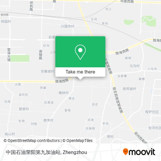 中国石油荥阳第九加油站 map