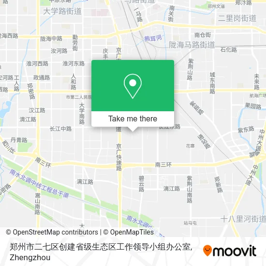 郑州市二七区创建省级生态区工作领导小组办公室 map