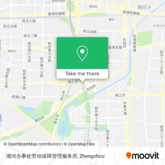 潮河办事处劳动保障管理服务所 map