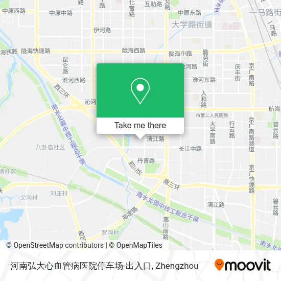 河南弘大心血管病医院停车场-出入口 map