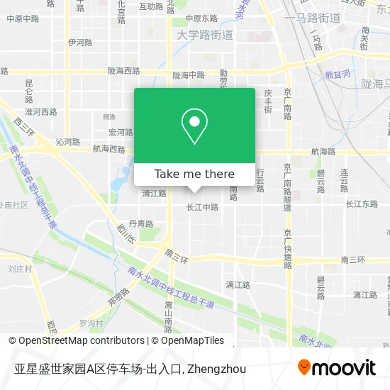 亚星盛世家园A区停车场-出入口 map