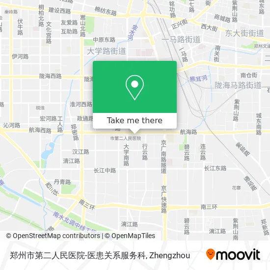 郑州市第二人民医院-医患关系服务科 map