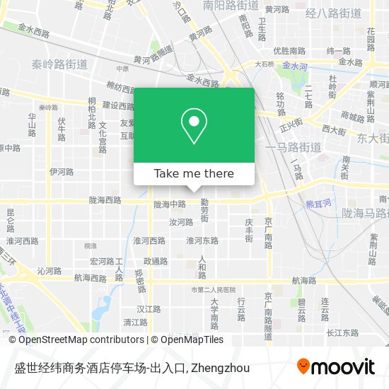 盛世经纬商务酒店停车场-出入口 map