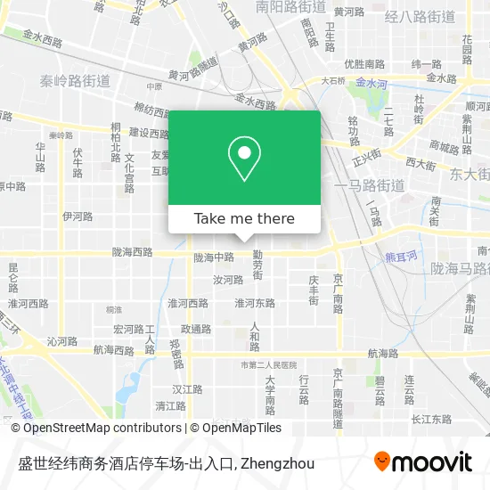 盛世经纬商务酒店停车场-出入口 map