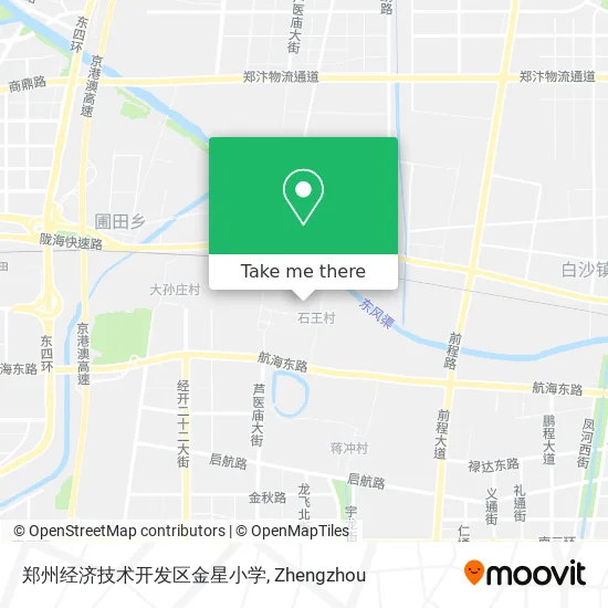 郑州经济技术开发区金星小学 map